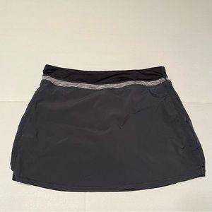 Tangerine Womens Size Small Grey Gray Athletic Skort Back Zip Pocket Golf Preppy